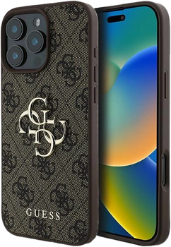 Etui Guess 4G Big Logo do Apple iPhone 16 Pro Brown (3666339327583)