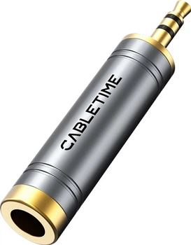 Аудиоадаптер CABLETIME 3.5 мм (M) – 6.3 мм (F) (CPA4G)