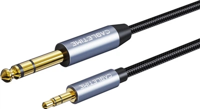 Аудиокабель CABLETIME 6.3 мм (M) – 3.5 мм (M), 3 м (CF25N)