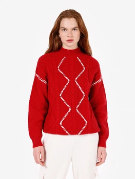 Свитер вязаный женский Colin's CL1071750RED L Red (8684112471914)