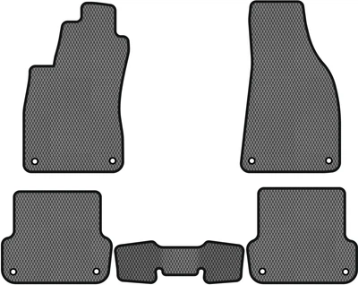 EVA коврики EVAtech в салон автомобиля для Exeo MT Seat 2008-2013 1 поколения Combi EU Ромб Серый Черный кант (ST33141CG5AV8RGB)