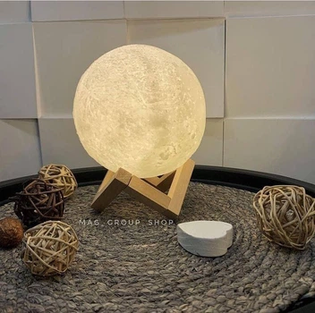 Нічний світильник Нічник у вигляді Місяця Нічник дитячий 3D Moon Light
