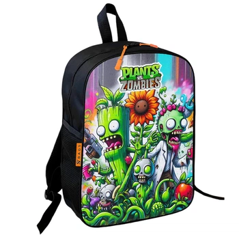 Рюкзак детский No Brand Plants vs. Zombies 36х27х13 см Разноцветный (01080)