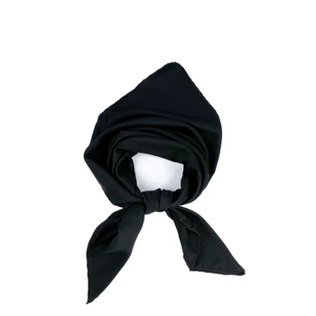 Платок женский однотонный LuckyLOOK Heidi 90х90 см Черный 577-800