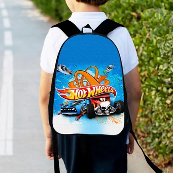 Рюкзак дитячий No Brand Hot Wheels 34х27х13 см Різнобарвний (00396)