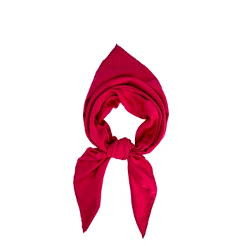 Платок женский однотонный LuckyLOOK Heidi 90х90 см Малиновый 577-732