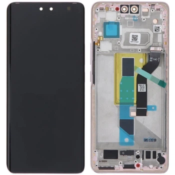 Дисплей для Xiaomi 13 Lite /Civi 2 чорний, Amoled, PRC з рамкою рожевого кольору, Lite Pink