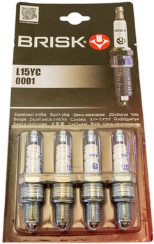 Свічка запалювання ВАЗ 2101-2107 Brisk Super , к-т (4 шт.) блістер