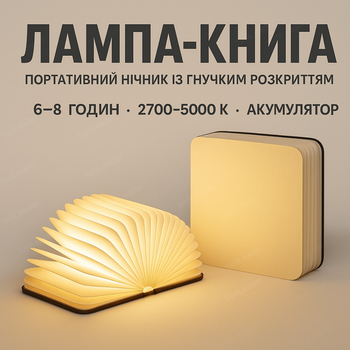 Книжная лампа настольная USB зарядка для чтения детский ночник 8 часов автономная лампа 400 люмен компактная