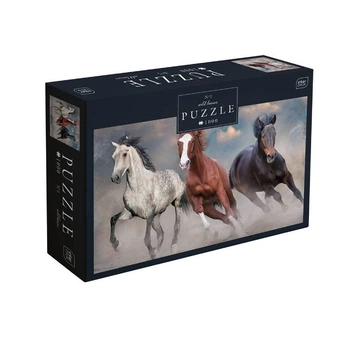 Пазли тришарові серія Horses 1, розмір 48х67 см, 1000 шт.(384966)
