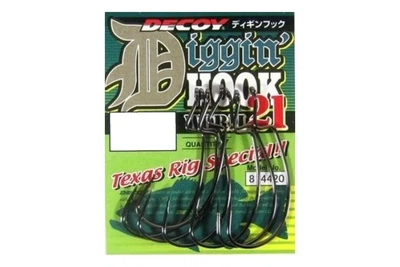 Крючки Decoy Worm 21 Digging Hook №5/0 4шт (6102002005)