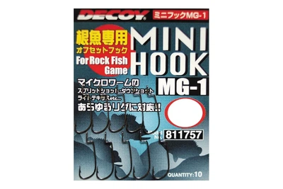 Гачки Decoy Mini Hook MG-1 №6 10шт (6102007001)