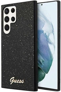 Etui plecki Guess Glitter Script do Samsung Galaxy S24 Ultra Black (GUHCS24LHGGSHK)