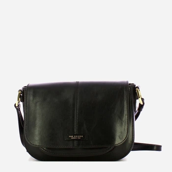 Torebka crossbody damska ze skóry naturalnej The Bridge Faentina 44462901 30 Czarna (800070350635)