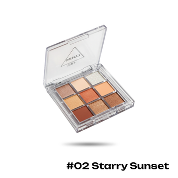Палетка теней из 9 цветов K'APEINE, 02 Starry Sunset