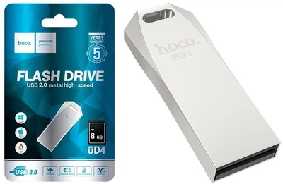 USB Флеш-накопичувач Hoco UD4 Intelligent high-speed USB2.0 8GB Silver (43054)