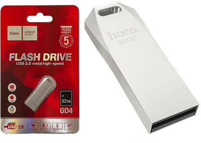 USB Флеш-накопичувач Hoco UD4 Intelligent high-speed USB2.0 32GB Silver (43055)