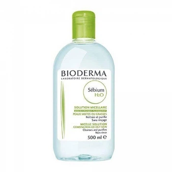 Мицеллярная вода для очищения комбинированной и жирной кожи Bioderma Sebium H2O Micellaire Solution 500мл