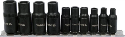 Zestaw adapterów do gwintowników YATO 1/4" 3/8" 10 szt. (YT-29280)