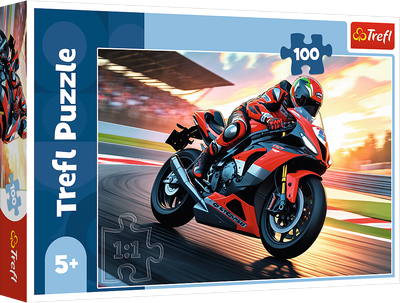 Пазл Trefl Швидкий мотоцикл 100 деталей 16489 (5900511164893)