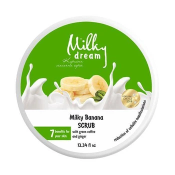 Скраб для тела Milky Dream Молочно-банановый с зеленым кофе и имбирем 350 г