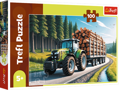 Пазл Trefl Лісовий трактор 100 деталей 16493 (5900511164930)