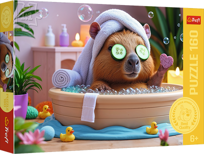 Пазл Trefl Капібара в СПА 160 деталей 15433 (5900511154337)