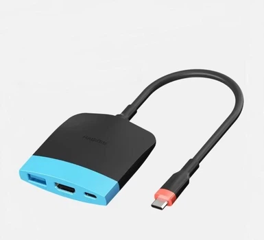 Адаптер Hagibis USB-C HDMI USB Type-C PD для консолей Steam Deck, Nintendo Switch 2, ROG Ally, ASUS ROG Xbox Ally X