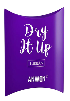 Turban do włosów Anwen Dry It Up Fioletowy (5907222404614)