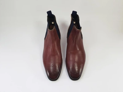 Чоловічі черевики челсі GORDON & BROS 42 27.5 см 8 UK бордові