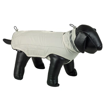 Утепленное пальто для собак, которое светится ночью Lia Dog Coat Nobby Бежевый 26 см
