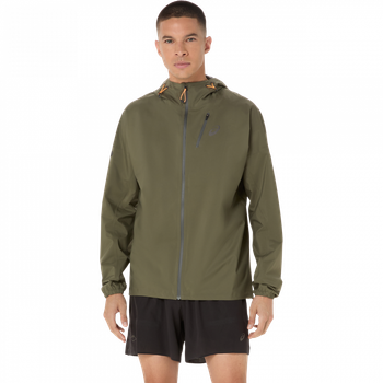 Куртка ASICS FUJITRAIL ELITE WATERPROOF JACKET M зеленый c-2011D265-301