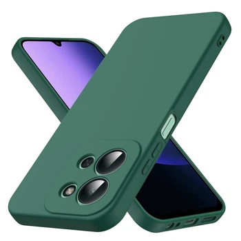 Чохол Fiji Full Soft Premium для Xiaomi Redmi 15C протиударний бампер з мікрофіброю Dark Green