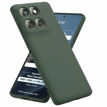 Чехол Fiji Full Soft Premium для Motorola Edge 60 противоударный бампер с микрофиброй Dark Green
