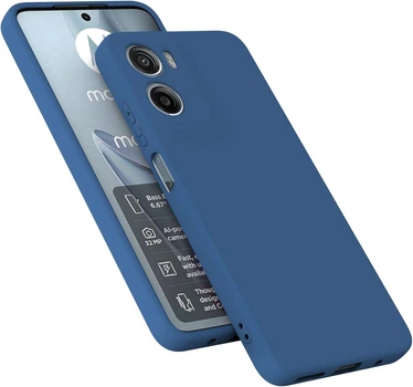 Чехол Fiji Full Soft Premium для Motorola G06 Power противоударный бампер с микрофиброй Dark Blue