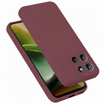 Чохол Fiji Full Soft Premium для Motorola G86 5G протиударний бампер з мікрофіброю Bordo