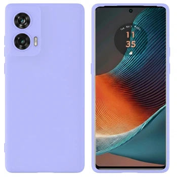 Чехол Fiji Full Soft Premium для Motorola Edge 50 Fusion противоударный бампер с микрофиброй Violet