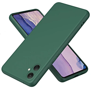 Чохол Fiji Full Soft Premium для Samsung Galaxy A07 (A075) протиударний бампер з мікрофіброю Dark Green
