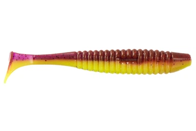 Силикон Angry Baits Shiner 4" (4шт/уп), цвет: 54 LOX Chartreuse UV (4332006013)