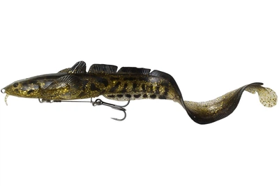 Силікон Savage Gear 3D Burbot Shallow SS 25см 70.0г, колір: Gold Burbot UV (4314001003)