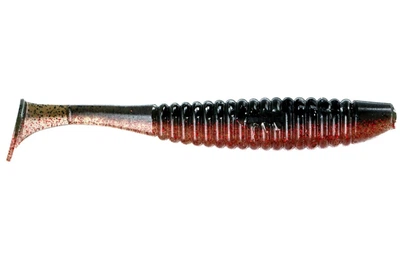 Силикон Angry Baits Shiner 4" (4шт/уп), цвет: 52 Red Craw Dad UV (4332006012)