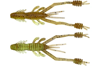 Силикон Reins Ring Shrimp 2" (9шт/уп), цвет: 565 Motor Oil Green Flake (4306528908)