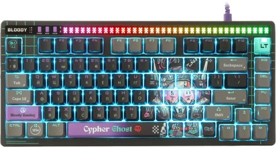 Клавиатура A4Tech Bloody AT75 Alpha Optical Switch Cypher Ghost RGB USB Black
