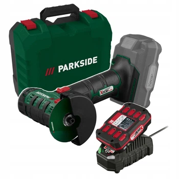 Акумуляторна кутова шліфувальна машина Parkside PWSAM 20-Li C2 + акумулятор та зарядний пристрій