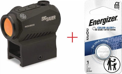 Прицел коллиматорный Sig Sauer Romeo 5 +Подарунок Energizer 2032 Lithium 3V