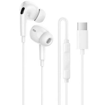 Навушники BOROFONE BM100 Pro вакуумні з мікрофоном 1.2М Type-C Білий