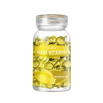 Капсулы для светлых волос Sevich Hair Vitamin с маслом Алоэ Вера питание и блеск желтые 30 капсул