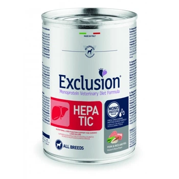 Консерва Exclusion Hepatic зі свининою для собак з печінковою недостатністю 400 г
