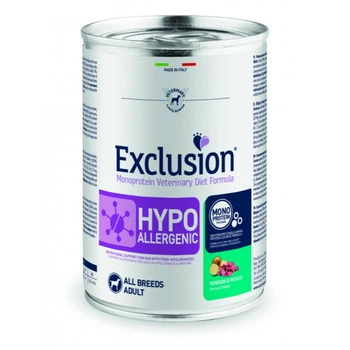 Консерва Exclusion Hypoallergenic з олениною для собак з харчовою алергією 400 г