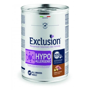 Консерва Exclusion Hypoallergenic з кроликом для собак з харчовою алергією 400 г